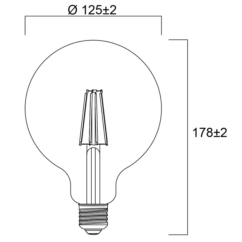 sylvania Sisustuslamppu toledo platinum g120 4w e27 827 840lm cl