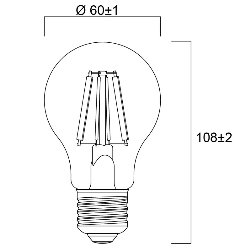 sylvania Vakiolamppu toledo platinum gls a60 2,3w e27 827 485lm cl