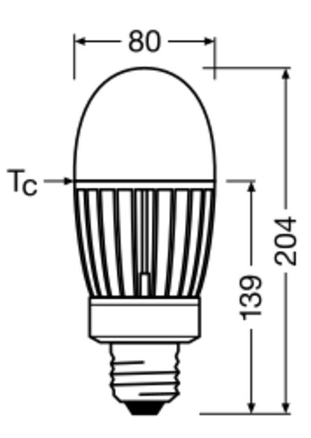 ledvance Ympärisäteilevä lamppu hid led hql alu p 41w/840 6000lm e40