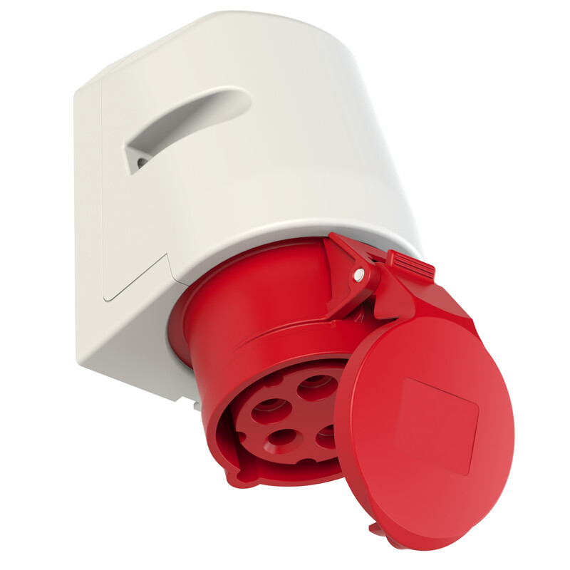 POWER SOCKET OUTLET OBPR 16A 5-NAP 6H 400V IP44