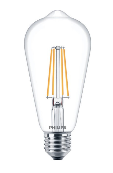 philips Led-standardlampa e27 827 806lm 60w=7w st64 cl