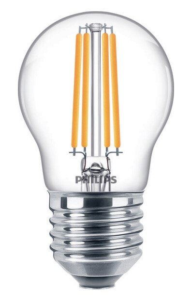 philips Led-klotlampa e27 827 806lm 60w=6.5w p45 cl