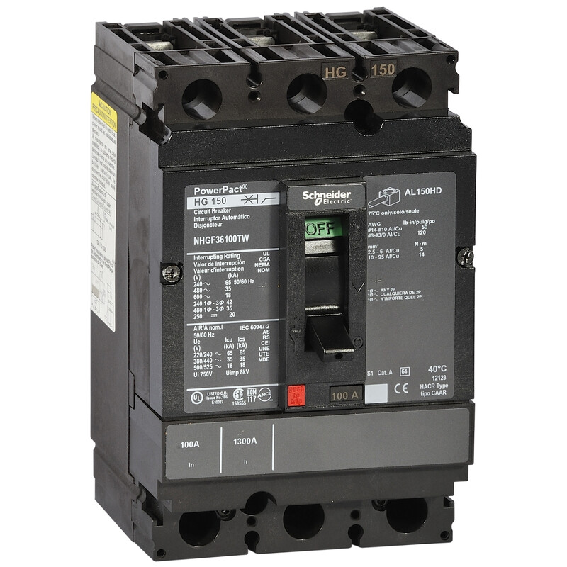 KOMPAKTIKATKAISIJA POWERPACT H-RUNKO 35KA/480VAC 3P 60A TMD