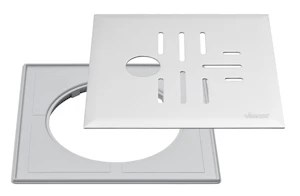vieser Square grid vieser 197x197 32mm stainless steel