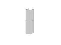DUCT EXTENSION SAVO 75-SET WALL WHITE