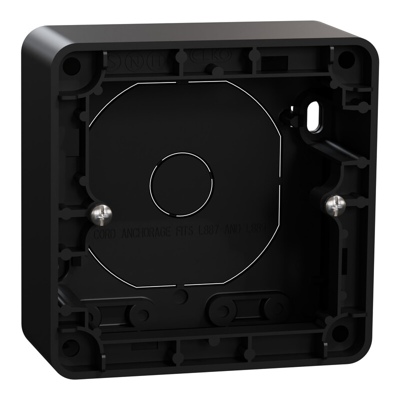 elko Surface mount frame elko rs16 rs smb 1-gang 35mm black