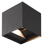 OUTDOORS WALL LUMINAIRE 2X5W BLACK 3000K