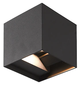 ftlight Exteriör väggarmatur iina 2x5w black 3000k