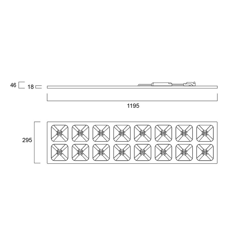 sylvania Modularmatur quadro 0047127 ip40 1200 ugr16 4k mpw