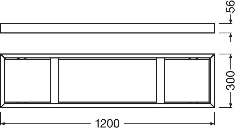 ledvance Mek. lisätarvike panel pfm pl 1200 surface mount kit bk