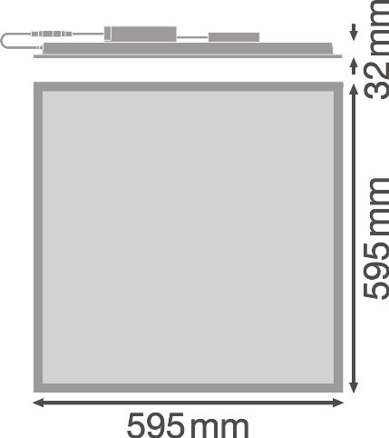 ledvance Moduulivalaisin panel pfm 600 pl cmft 600 28w/840 3640lm da