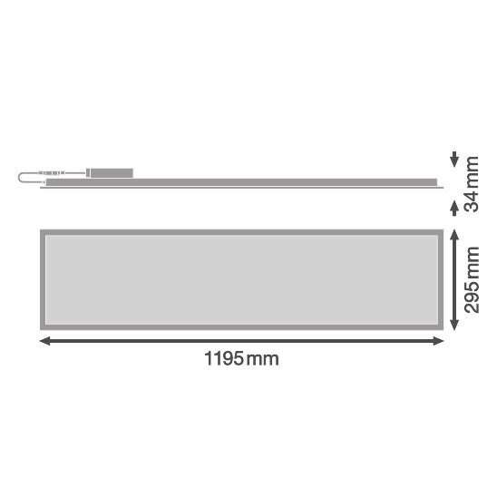 ledvance Moduulivalaisin panel value pl comp 1200 33w/840 3630lm