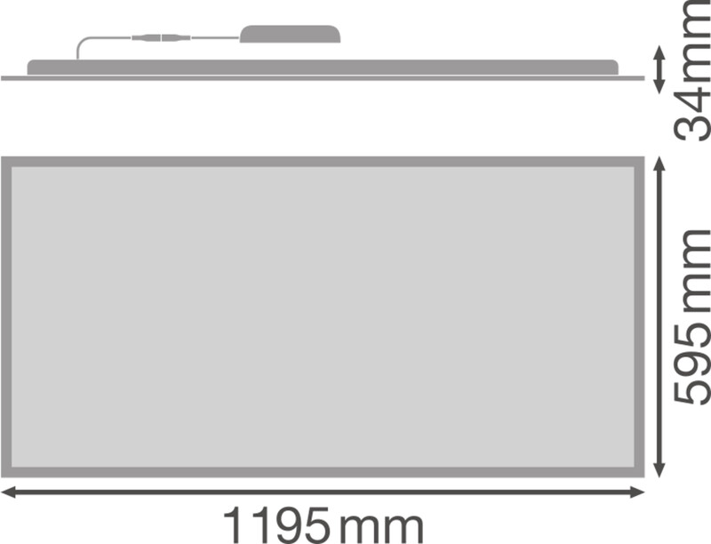 ledvance Modular luminaire panel value pl com 1200x600 53w/840 u19 da