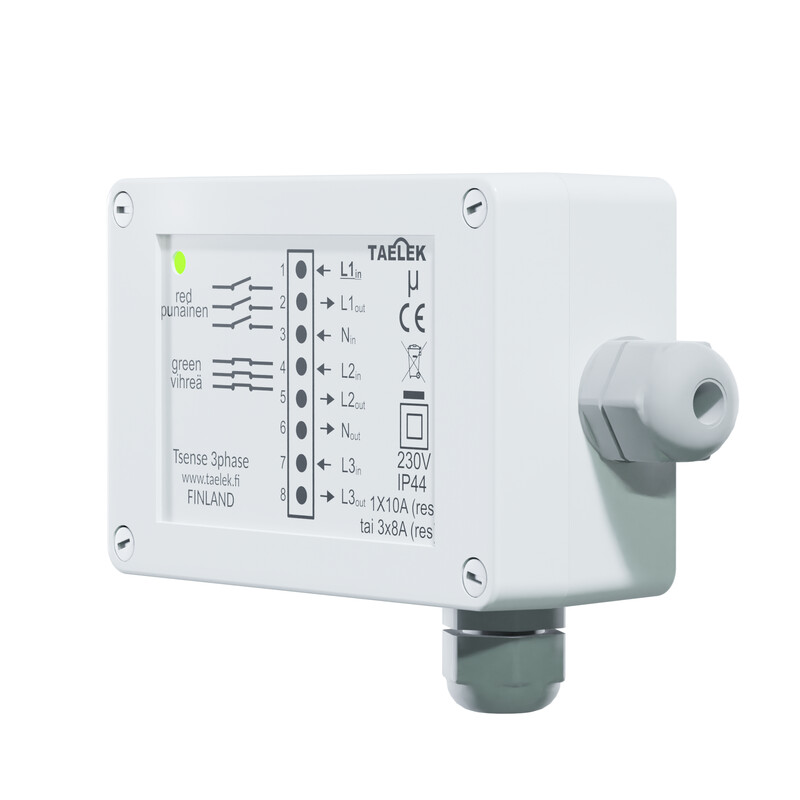DIGITAL TIMER ECODESIGN TSENSE 3PHASE IP44 3X10A A