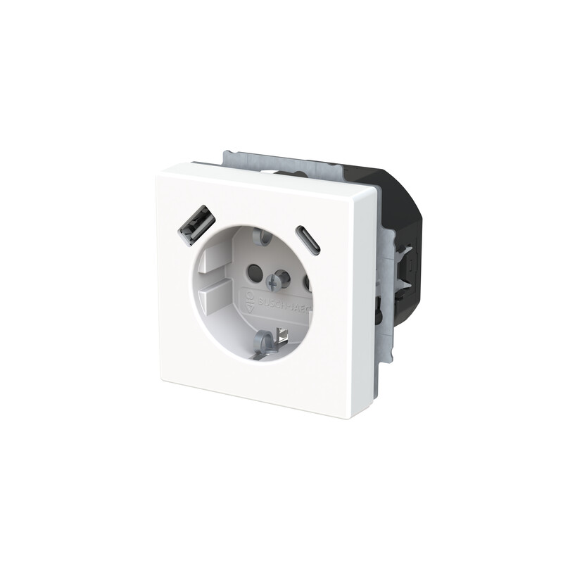 abb Socket outlet w usb impressivo impressivo gro usb a c cha whi