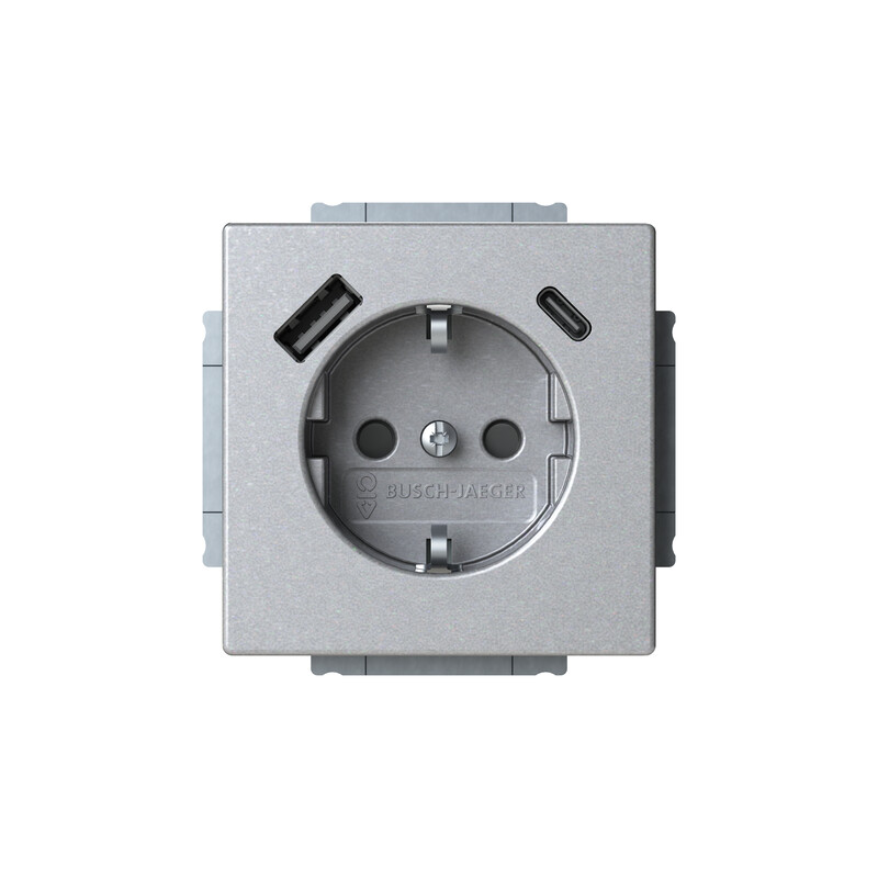 abb Socket outlet w usb impressivo impressivo gro usb a c cha alu