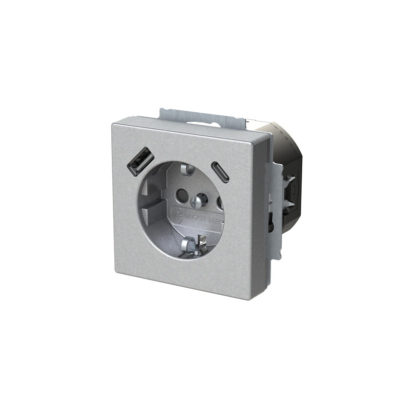 abb Socket outlet w usb impressivo impressivo gro usb a c cha alu