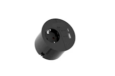 SOCKET OUTLET W USB LOOP IN CHARGE MATBLACK