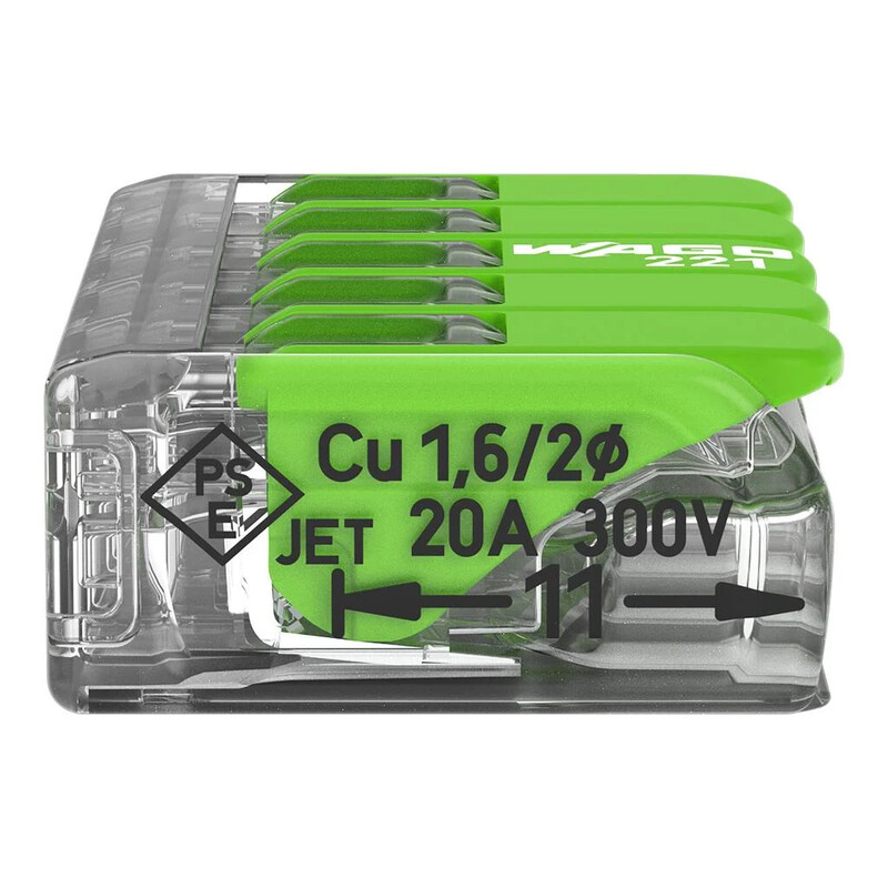 wago Compact splicing connector 221-425 green, 0.2-4mm2