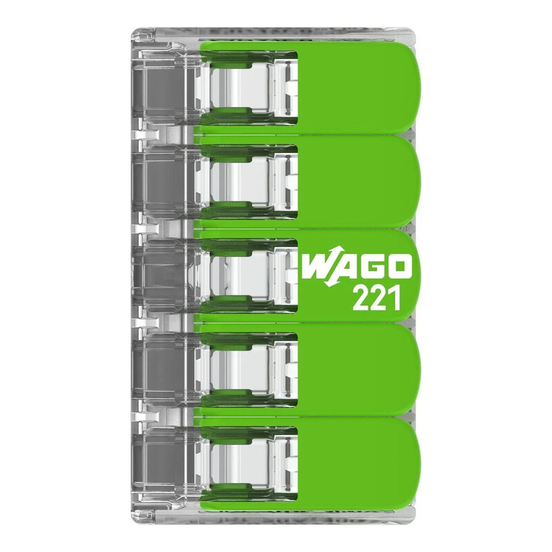 wago Compact splicing connector 221-425 green, 0.2-4mm2