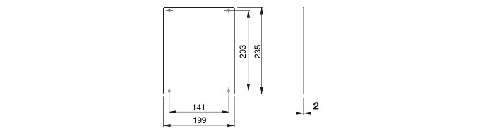 gewiss Montageplåt gw46401 250x300