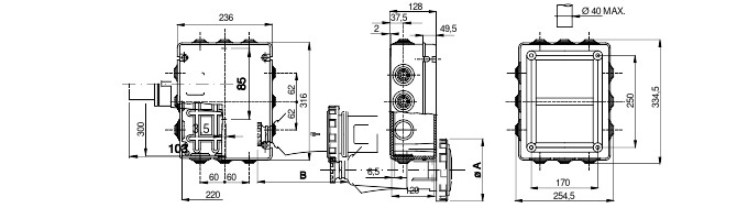 gewiss Junction box gw44009 (300x220x120) ip55 hf