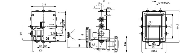 gewiss Junction box gw44060 (300x300x120) ip55