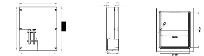 gewiss Junction box gw44411 (460x380x120) ip56 hf