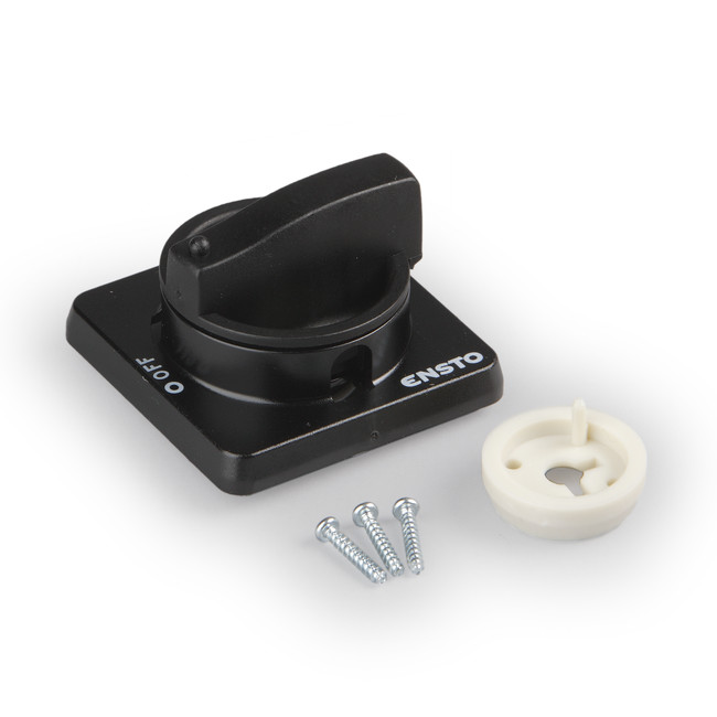 ensto Handle ensto ip 65, black, 0-1, 200mm shaft