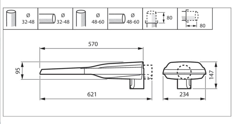 philips Katuvalaisin lumistreet bgp392 led180/740 dm12 srtb