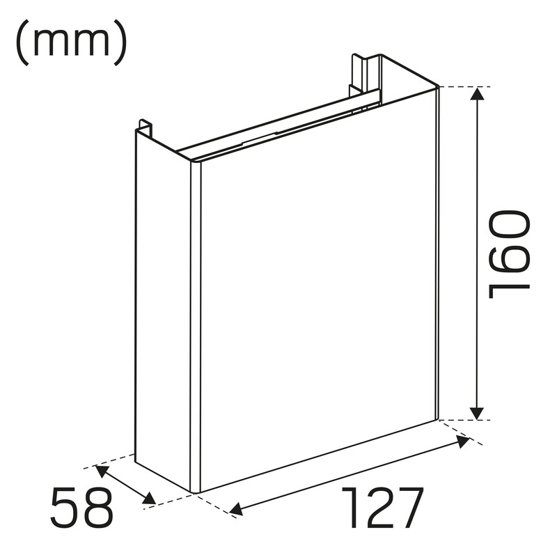 hide-a-lite Mekaniska tillb. armatu pixo dekorfront pixo s vit