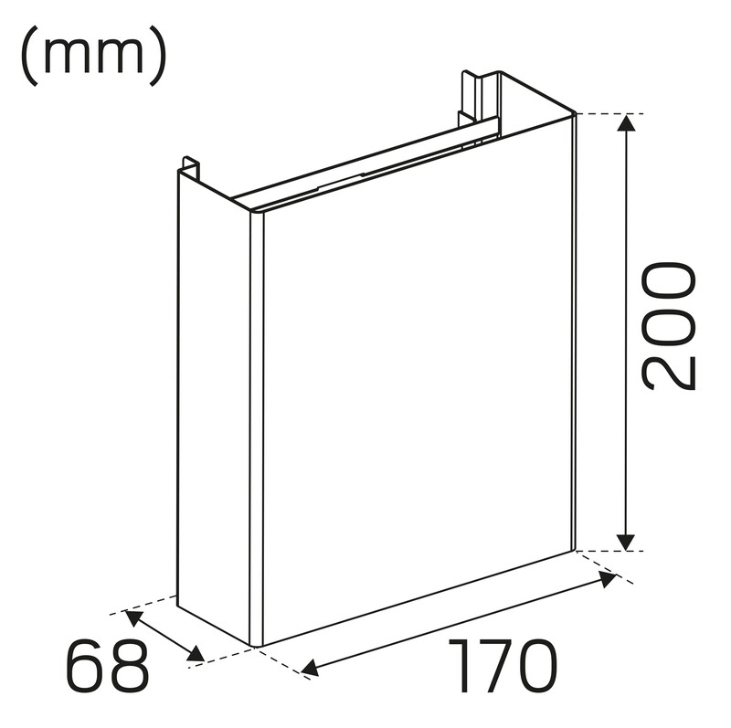 hide-a-lite Mech. acc. for lum pixo decorative front pixo m rust