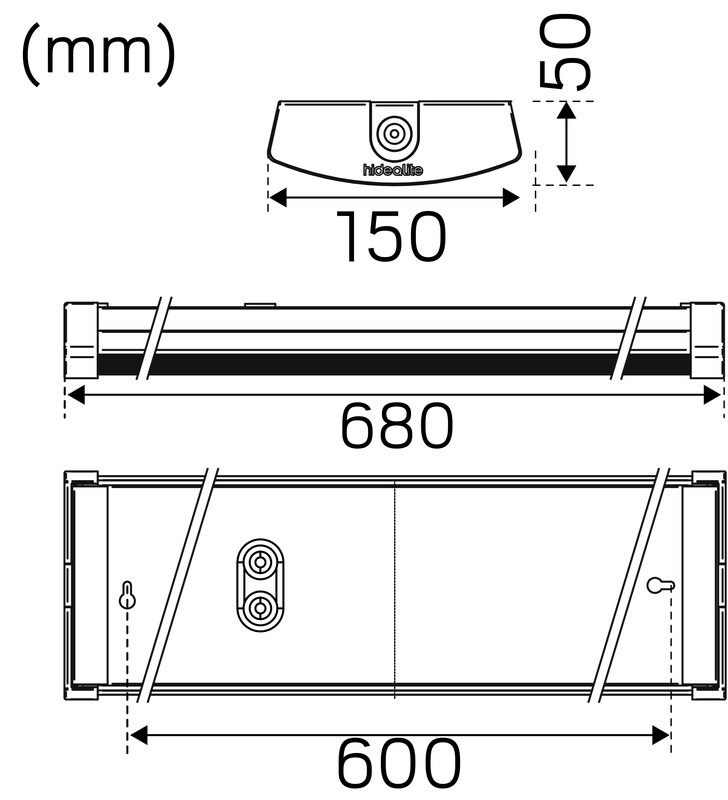 hide-a-lite Industr. lumin liteline g2 ip44 4400lm 28w 3/4k wh s