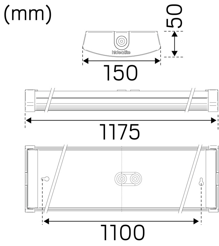 hide-a-lite Teo.val. roisk. liteline g2 ip44 6300lm 40w 3/4k wh em