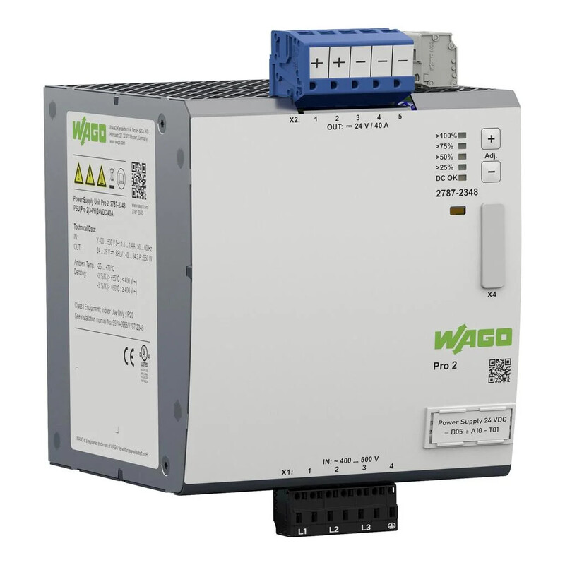 wago Strömförsörjning pro 24 vdc 40 a, 3-fas