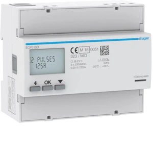 hager Energiamittari ecp310d 3v suora 125a mid s0