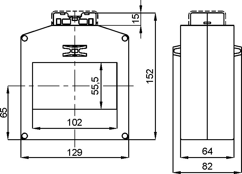 frer Mätransformator tat101 55x102 1000/5 15va k0.5