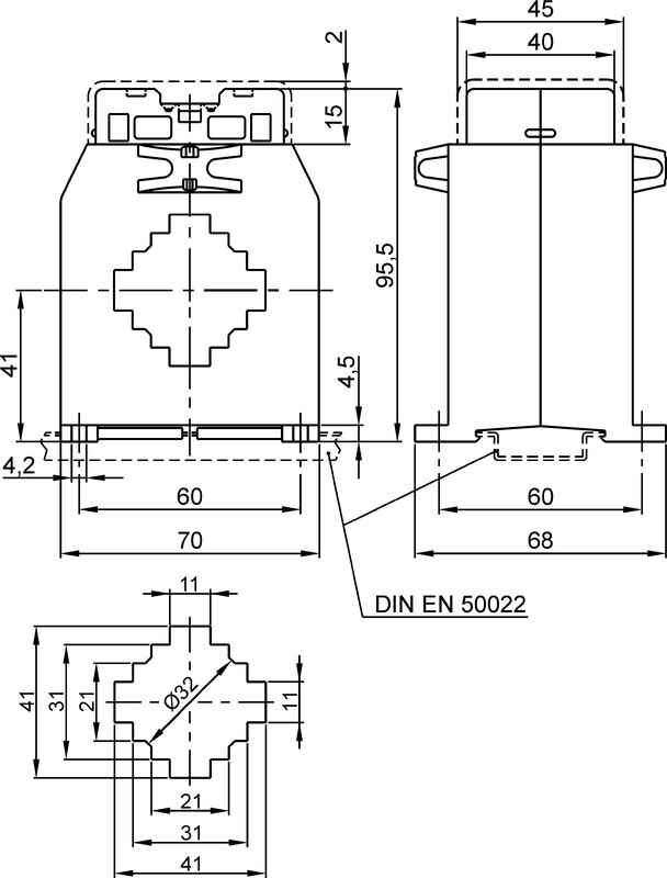 frer Mätransformator tac040 40x10 600/5 3va kl0.2s