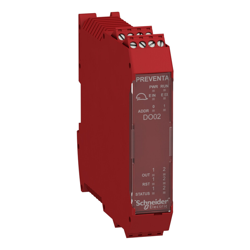 schneider electric Safety relay preventa 2do pairs expansion screw term