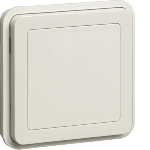 hager Center plate w.1 blind ip55 white