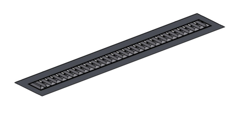 sg armaturen Mechanical accessories ecoline 1200 flush frame wh 1300x280