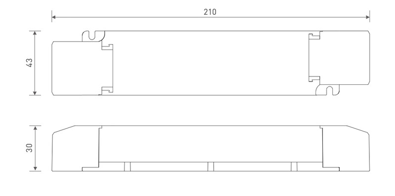 ftlight Elektroninen liitäntälaite 12v 36w triac/push dimm
