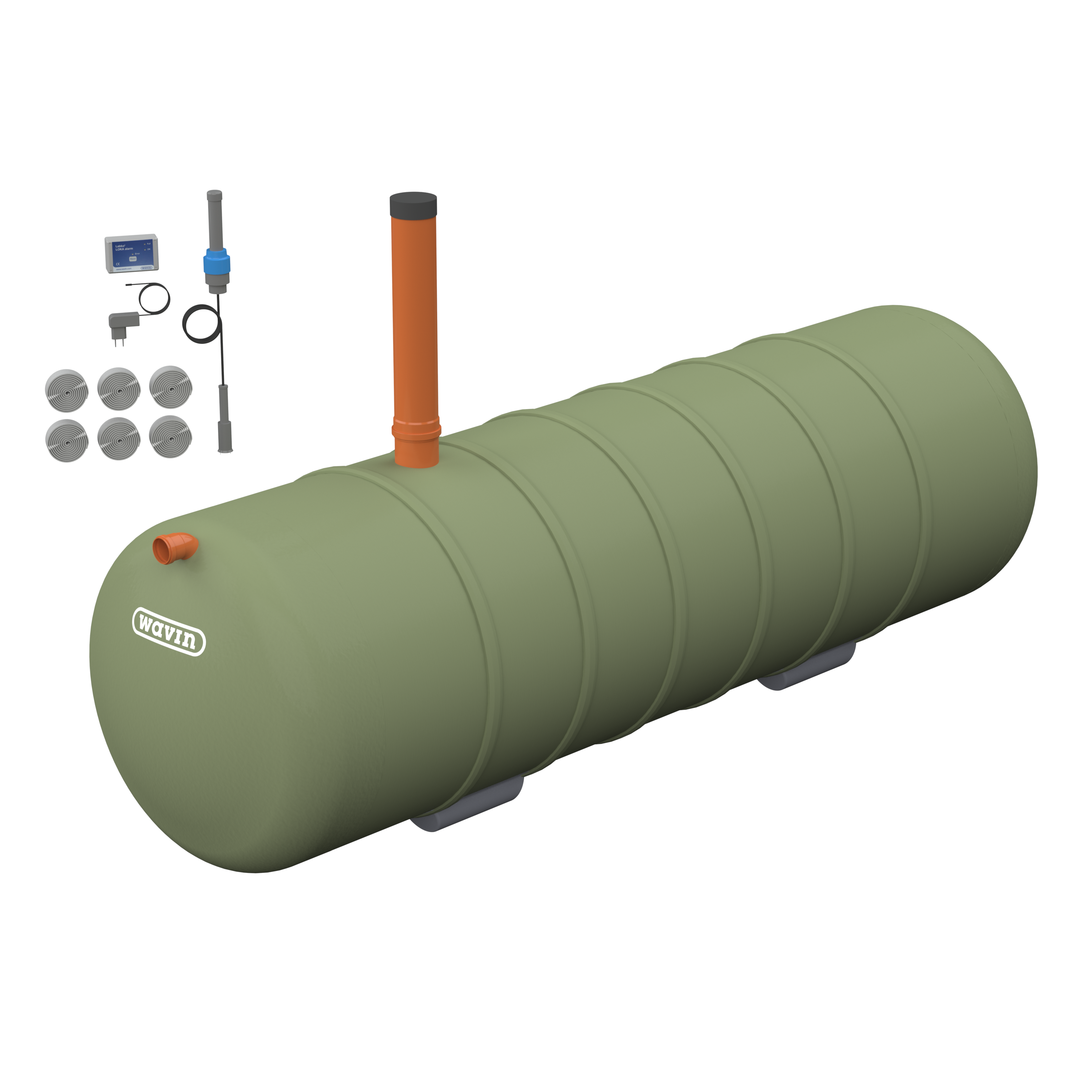 LOKASÄILIÖ LABKO 10m3 200mm TYHJENNYSPUTKELLA