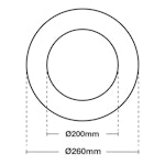 MECH. ACCESSORIES SLC SHIFT ADAPTER RING 200-250MM WH