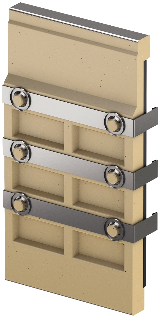 aco Linjeavvat.ränna gavel aco v150s, zinc.