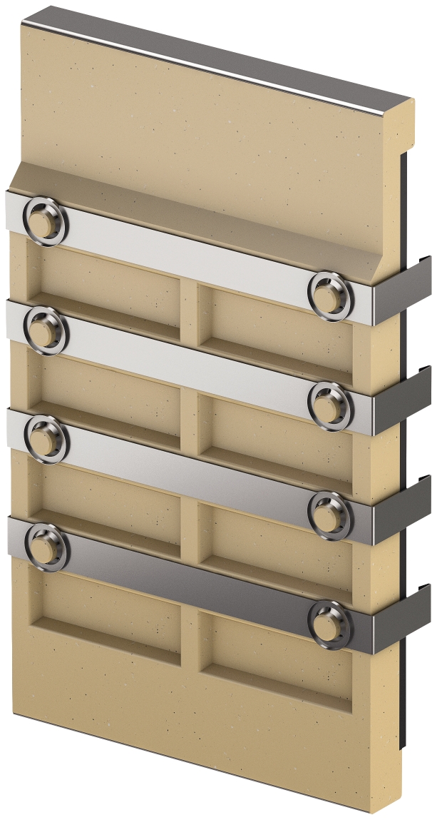 aco Linjeavvat.ränna gavel aco v200s, zinc.