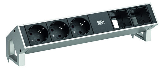 SOCKET-OUTLET PANEL 3xSchuko 2xmodulip.GST18 Inoxl