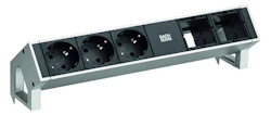 SOCKET-OUTLET PANEL 3xSchuko 2xmodulip.GST18 Inoxl