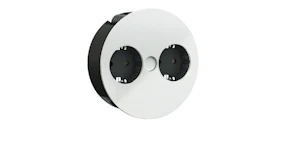 bachmann Socket-outlet panel twist outlet mattwhite+cord