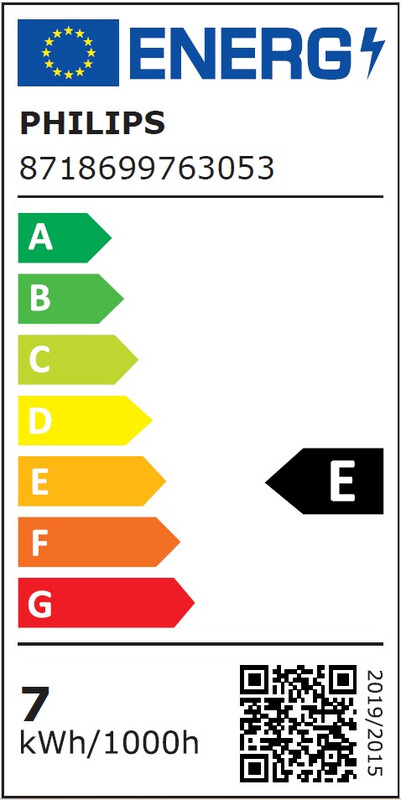 philips Led-standardlampa e27 827 806lm 60w=7w st64 cl